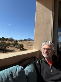 Relaxing on the deck