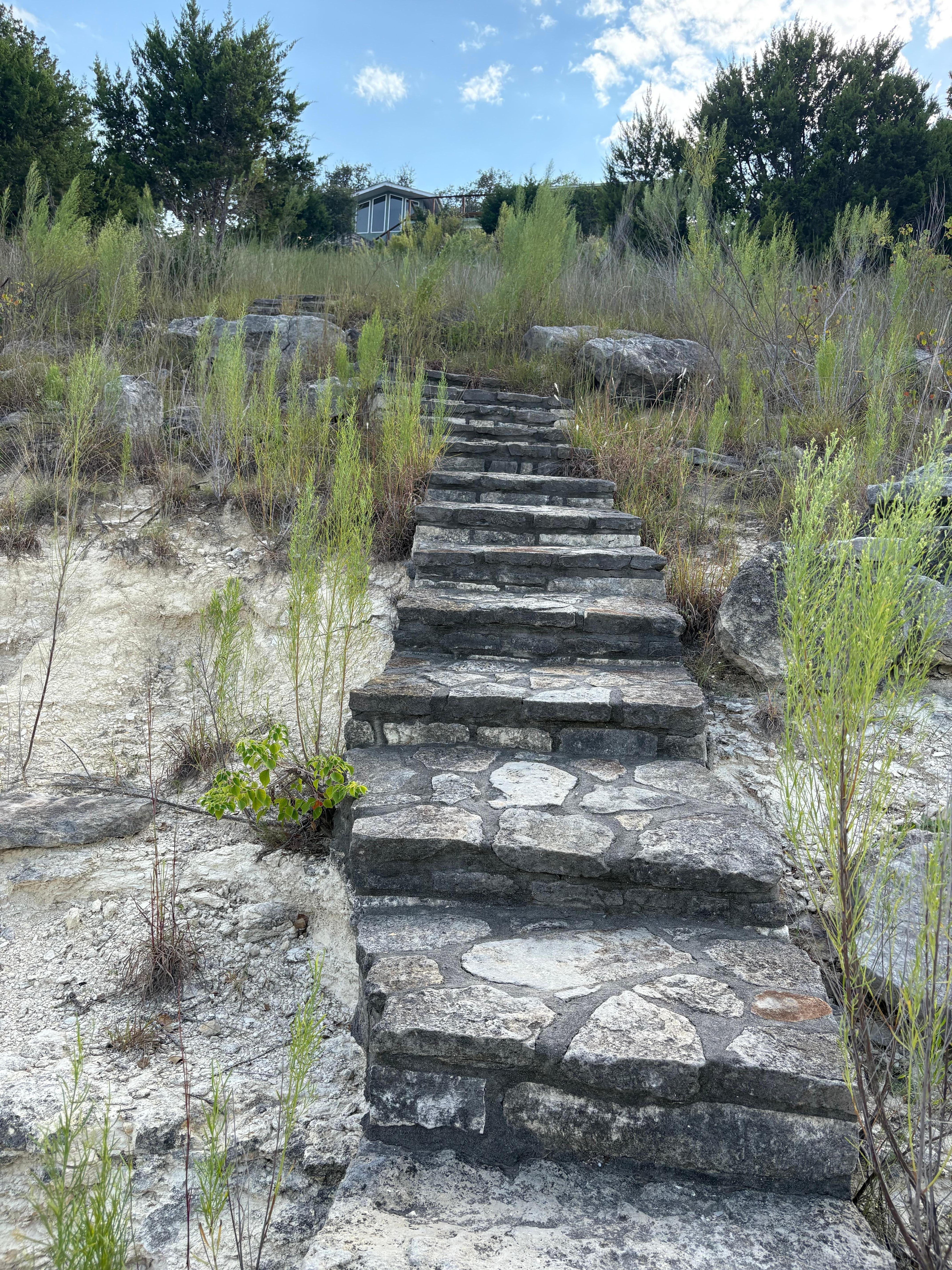Stairs to Lake