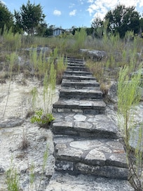 Stairs to Lake
