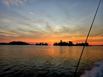 Sunrise on way out of the marina