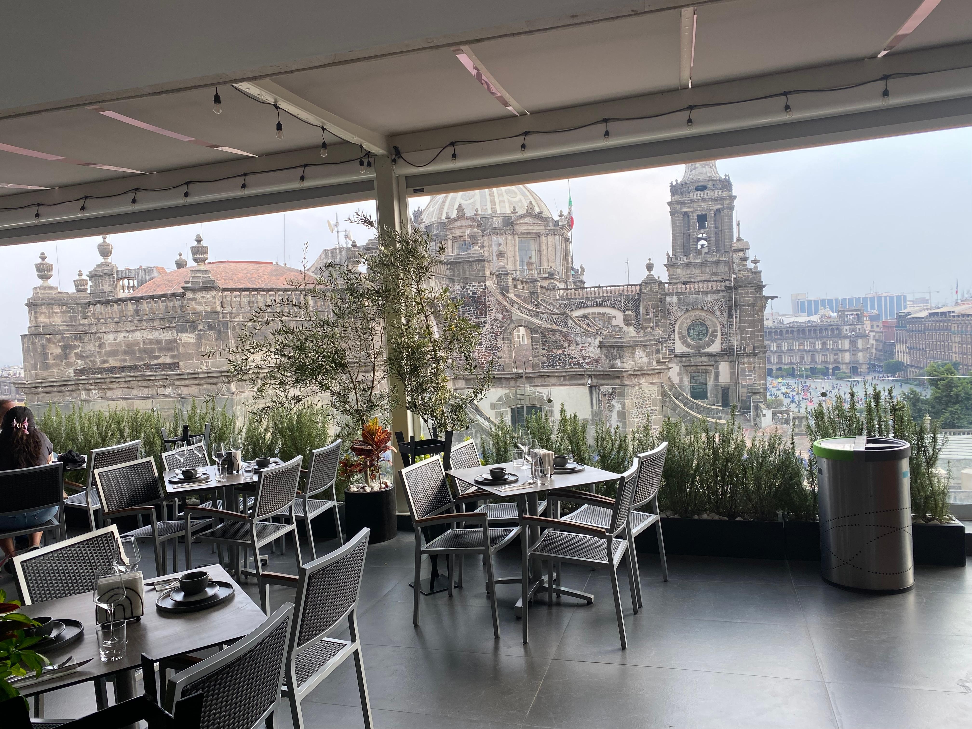 View from terrace bar