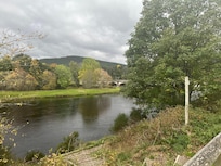 River Dee right outside of the Inn