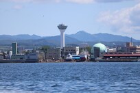 海上から見た五稜郭