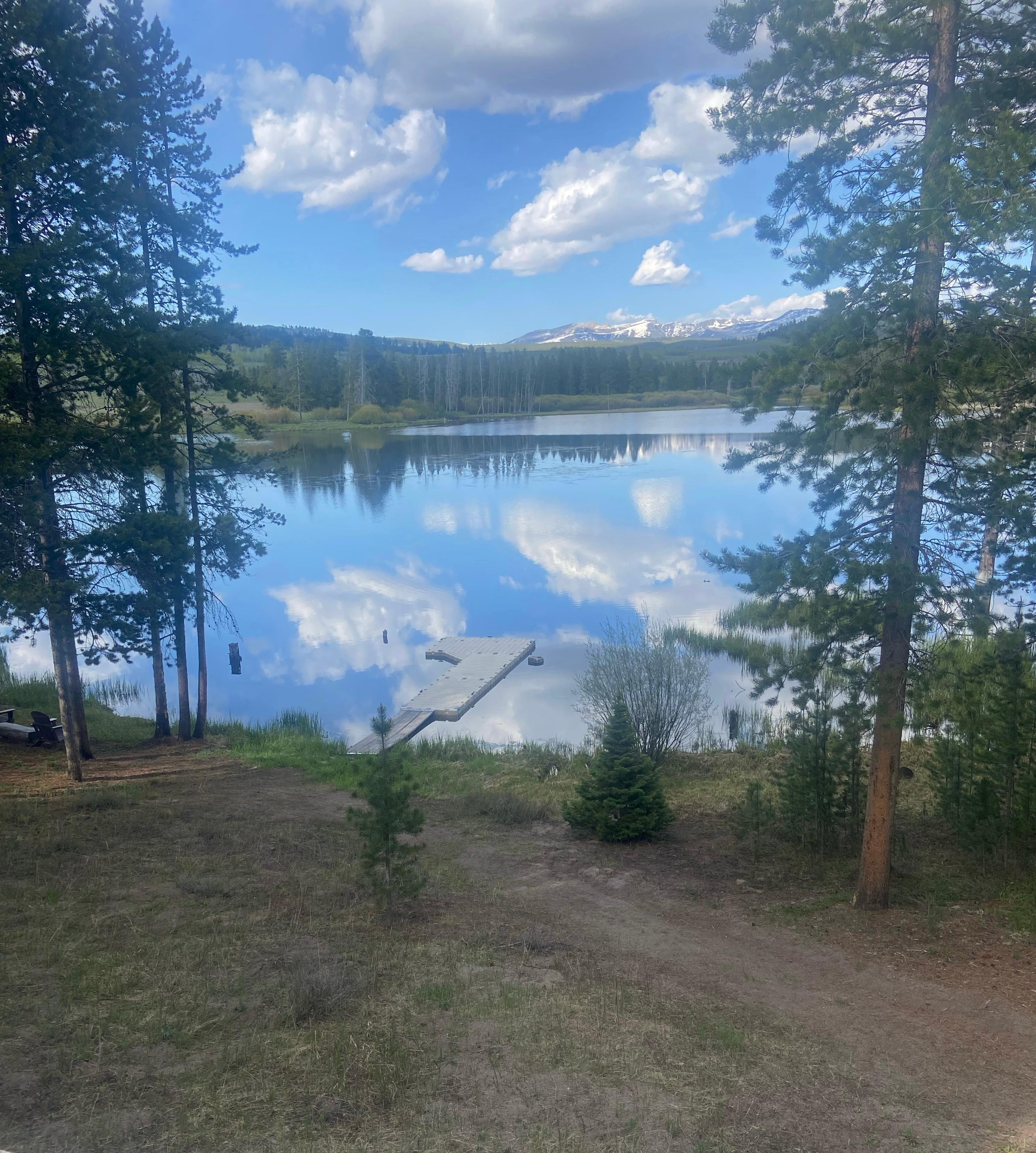 Beautiful reflection in the evening