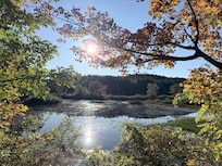 pond off of the rail trail easy hike from the inn