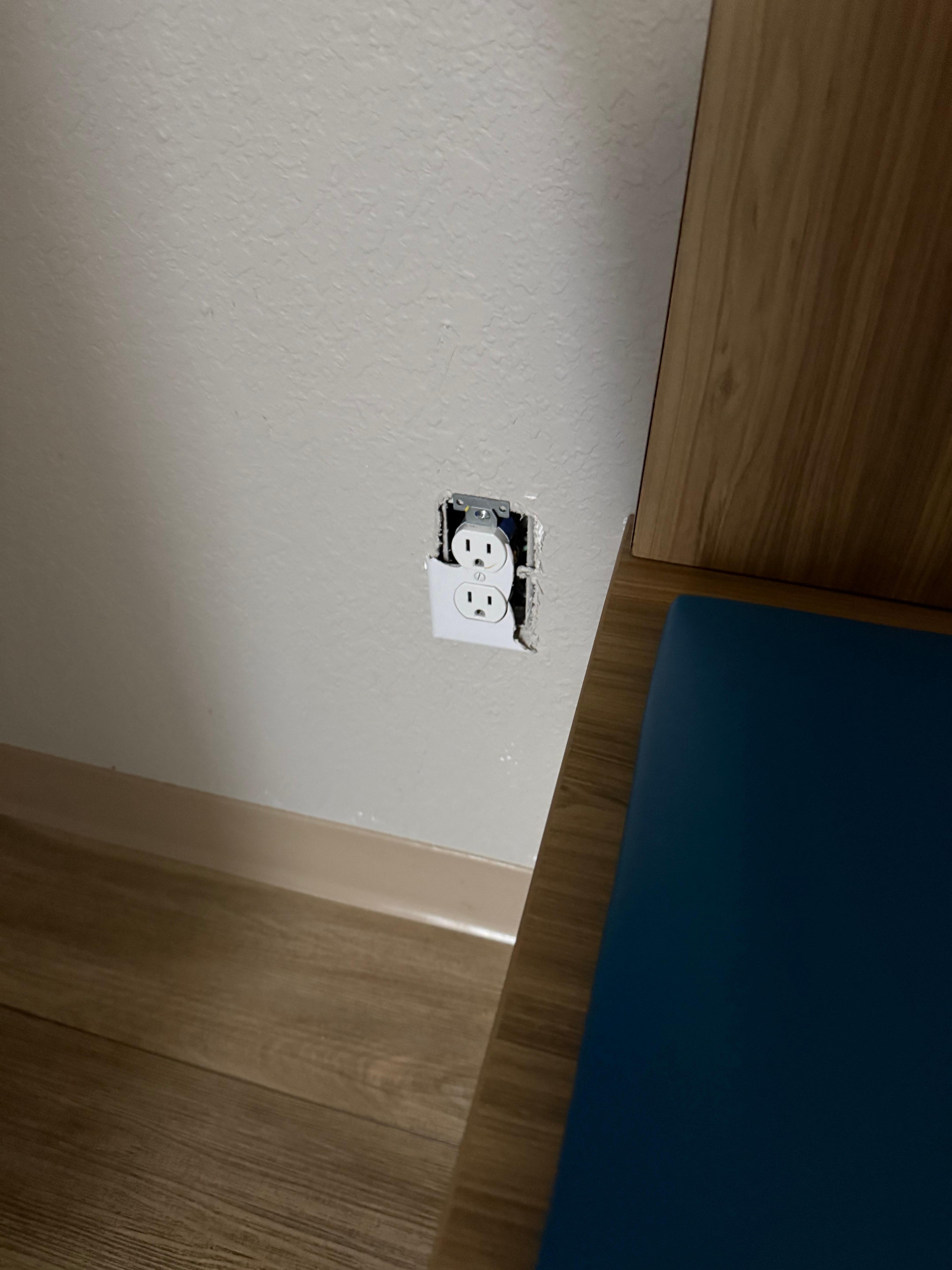 Plug moved in and out and sparked.