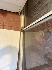 Bathroom mold and grime.