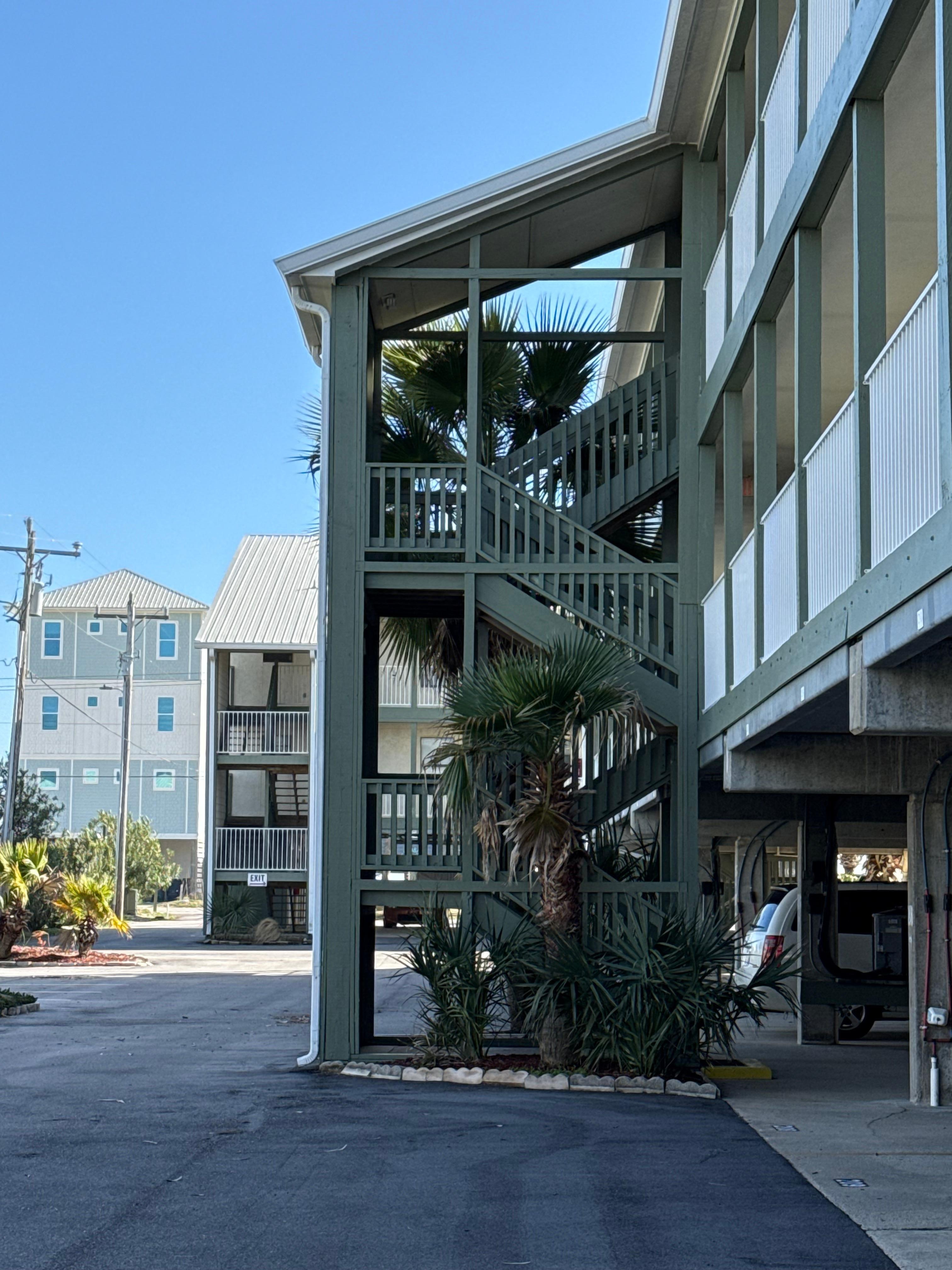 Steps to get to condo. On second dloor