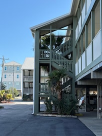 Steps to get to condo. On second dloor