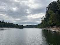 View from the boat at the dock