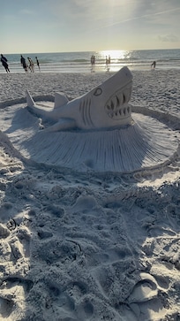 The beach. Someone is talented