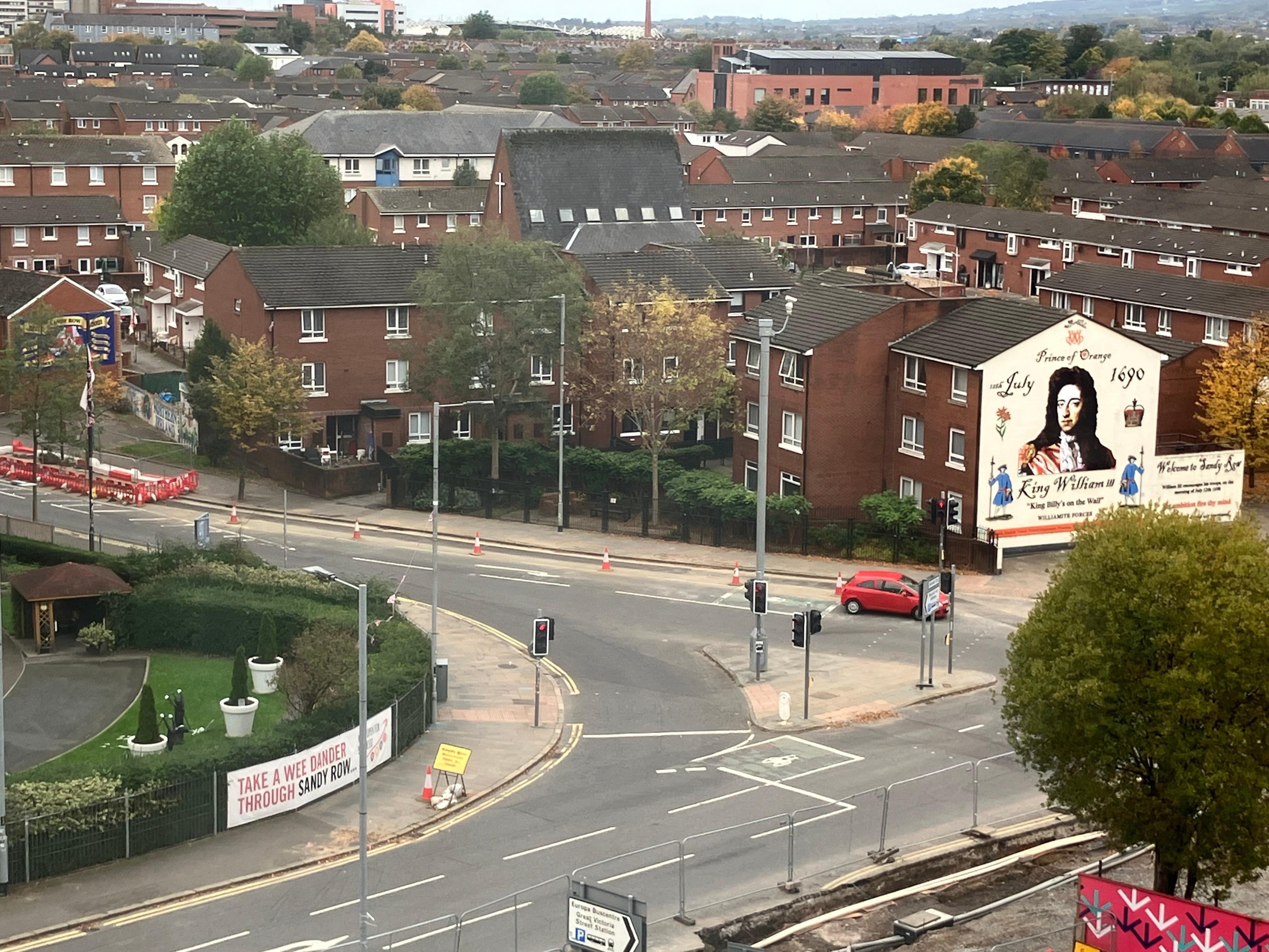 View from room (the other side is building site for what appears to be an extension of bus station) 
