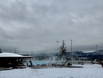 Beautiful clean hot springs that are drained every night,