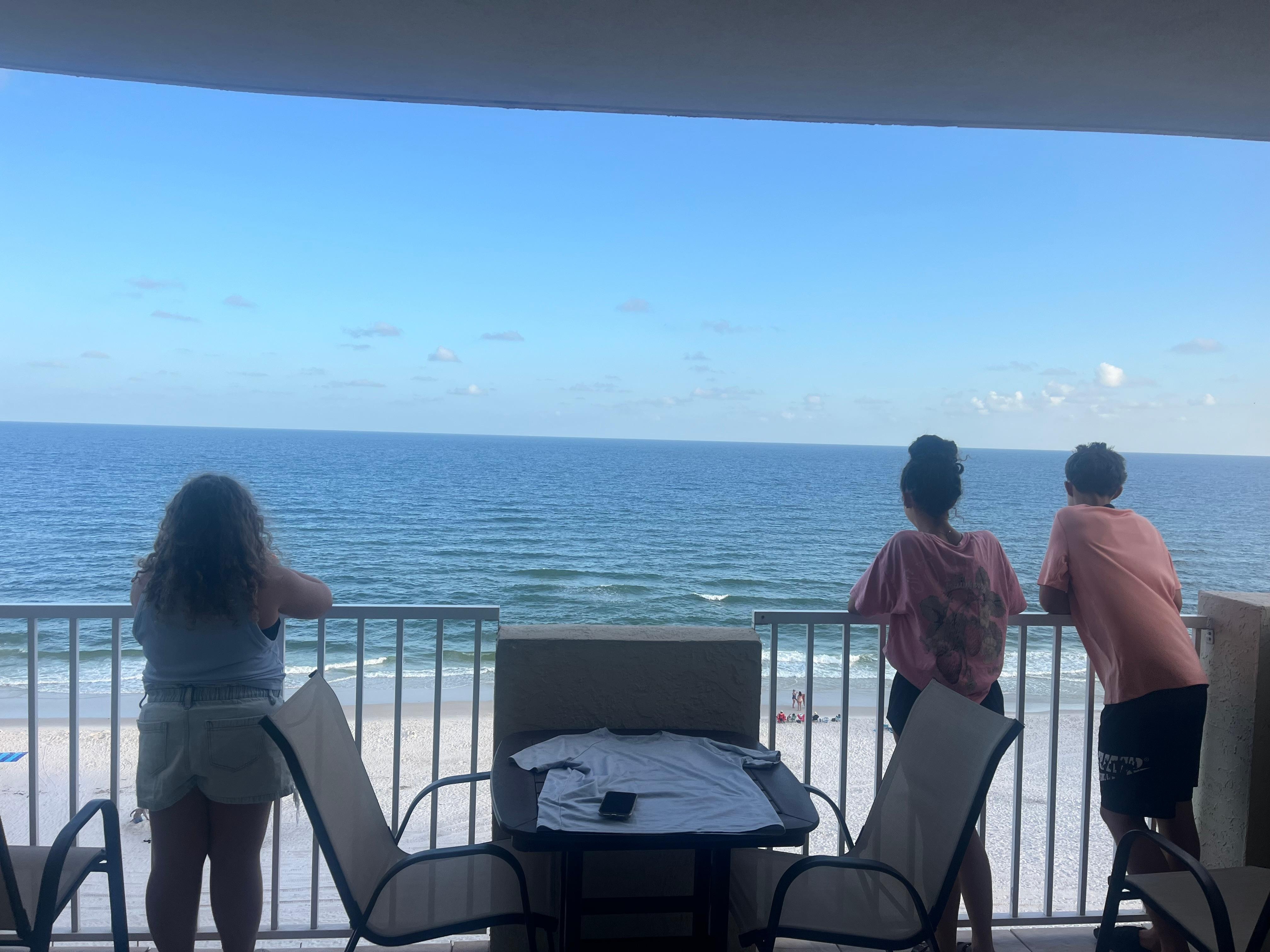 At arrival, beautiful balcony view