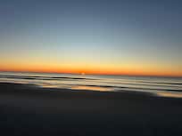 Watching the sunrise.