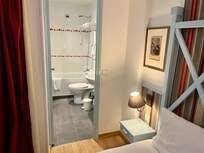 Room faced an interior courtyard and was very quiet.