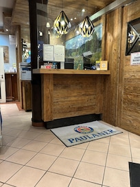 very small front desk