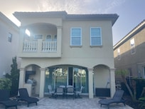 Rear view of the house.