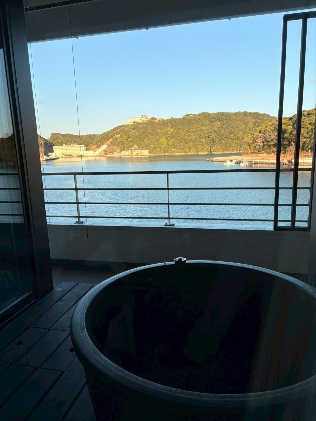 お部屋の露天風呂からの景色