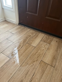 Water came in the front door every time it rained.