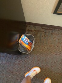 Garbage found still in the trash