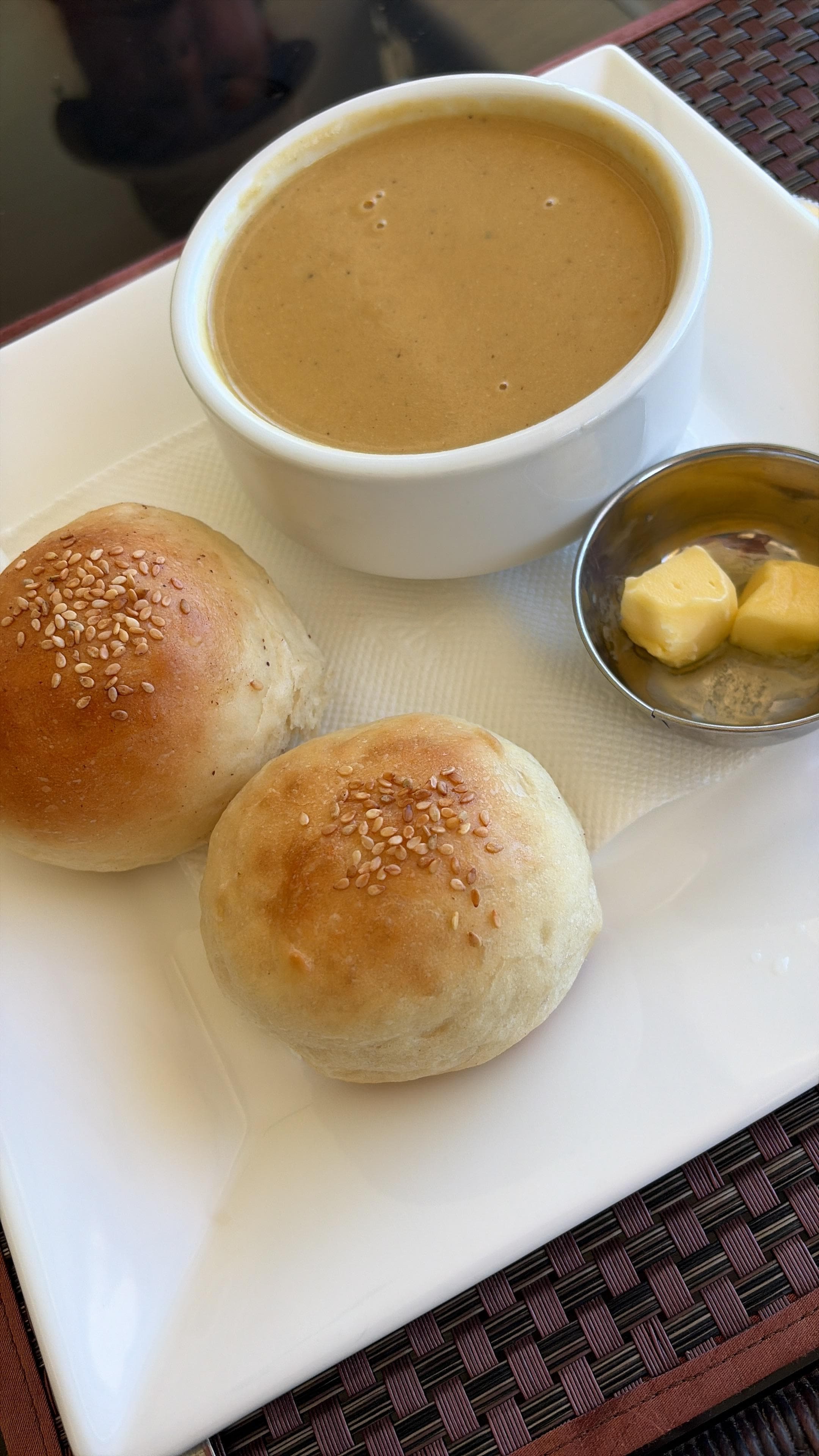 Pumpkin soup at Bederra Inn... soooo good! 