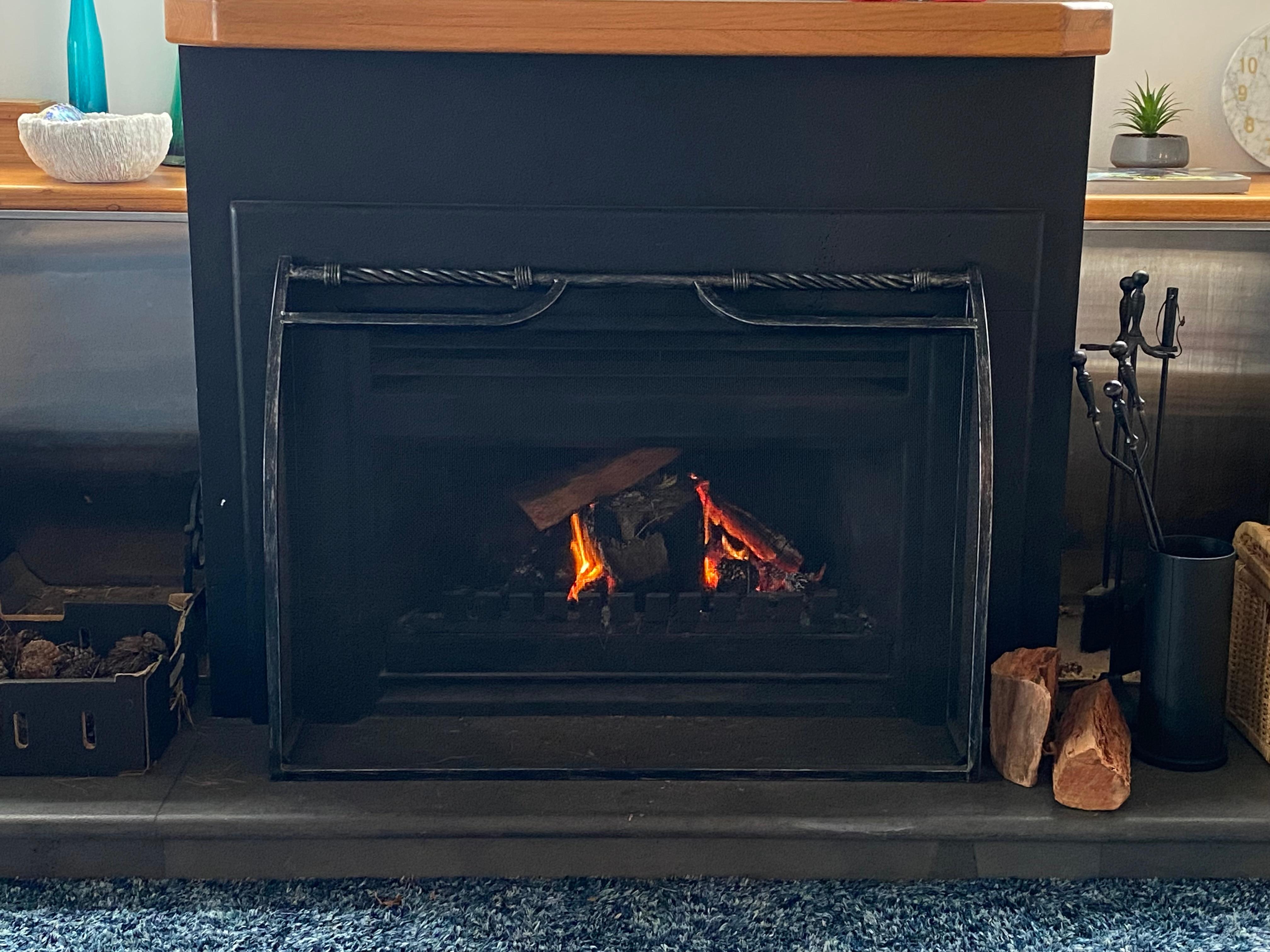 We used the fire each night. 