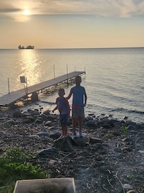 Sunset with my grandson's.