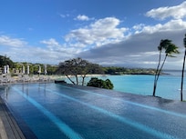 View from adult pool Mauna Kea Resort