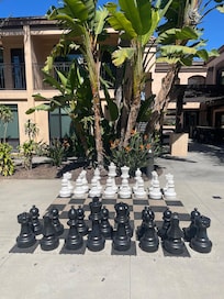 Chess game and large connect for on the other side