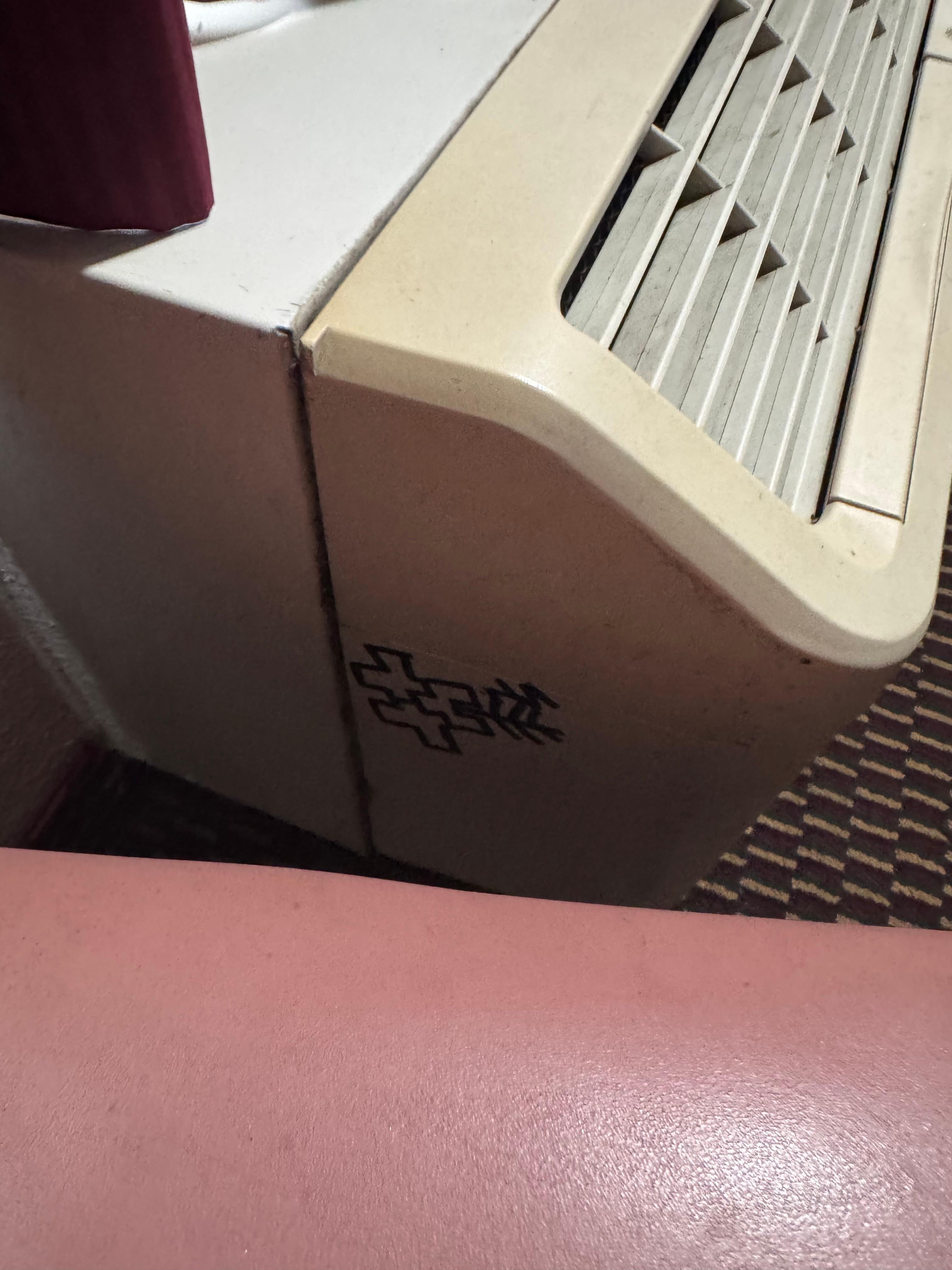 One example of the few pieces of graffiti I saw in the room. 