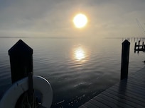 Sunrise over the bay.