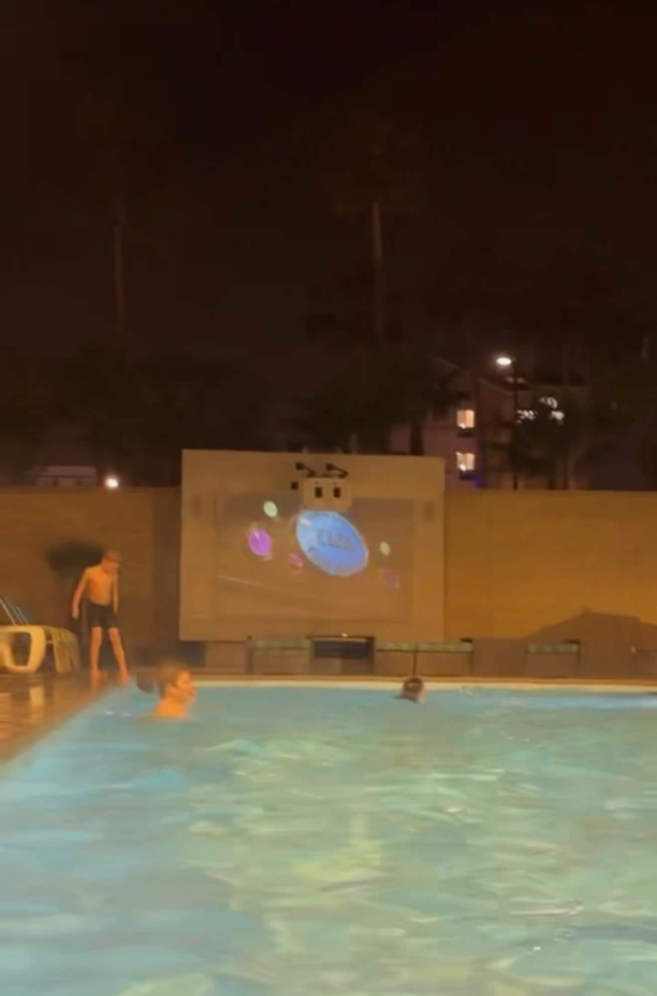 Enjoying a nice movie