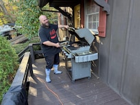 Ribeyes on the grill