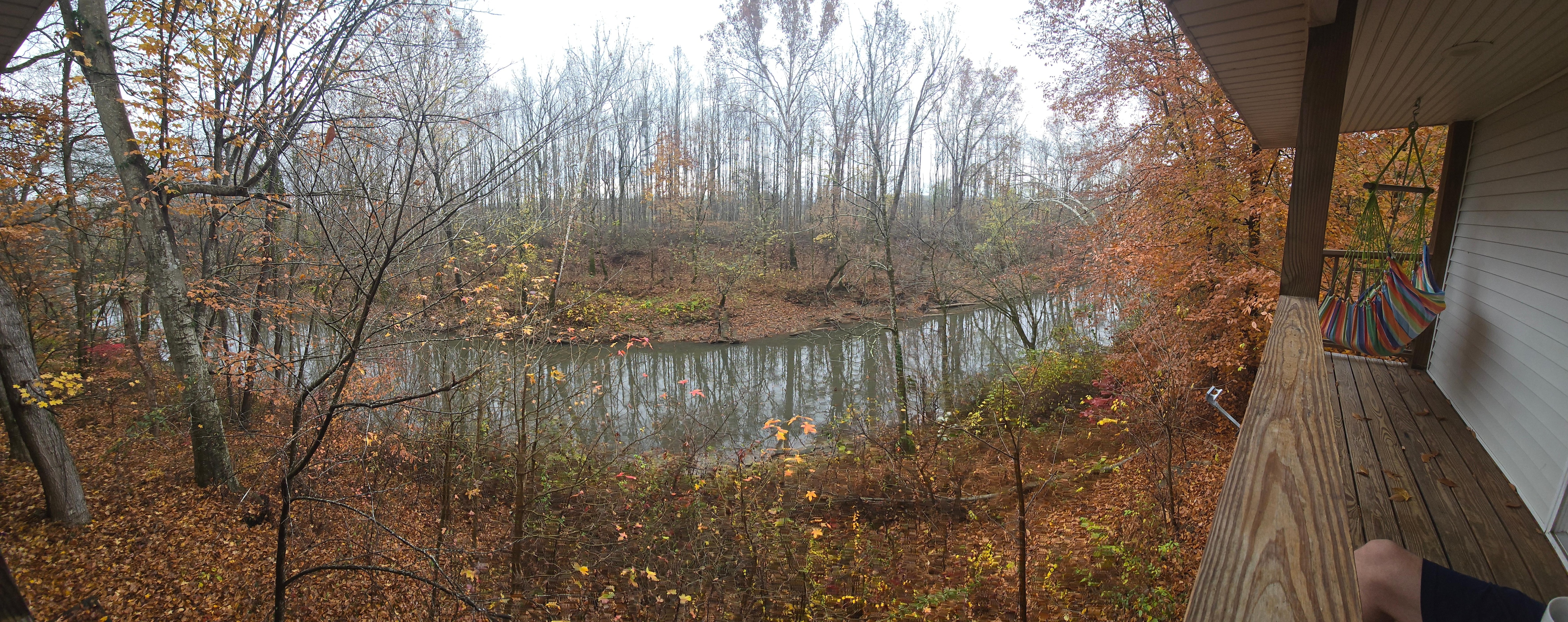 Panoramic view from property deck.