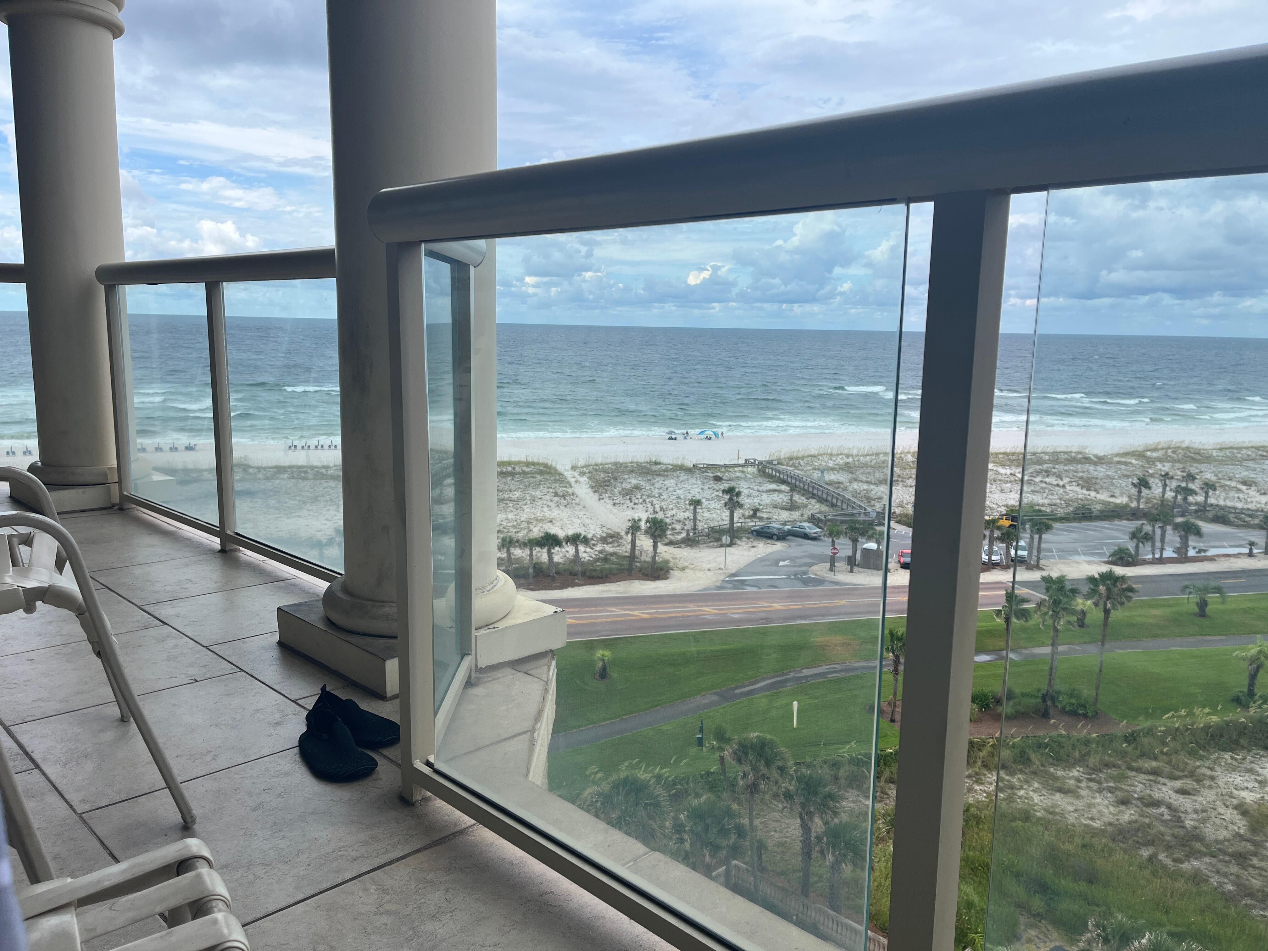 Morning coffee on the balcony
