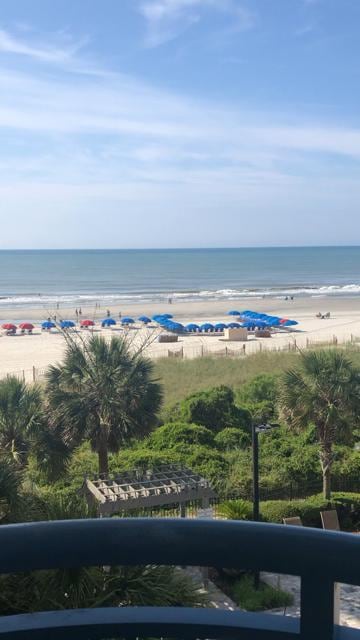 View from our 1st floor room at the Brighton Tower Condos at Kingston Plantation.