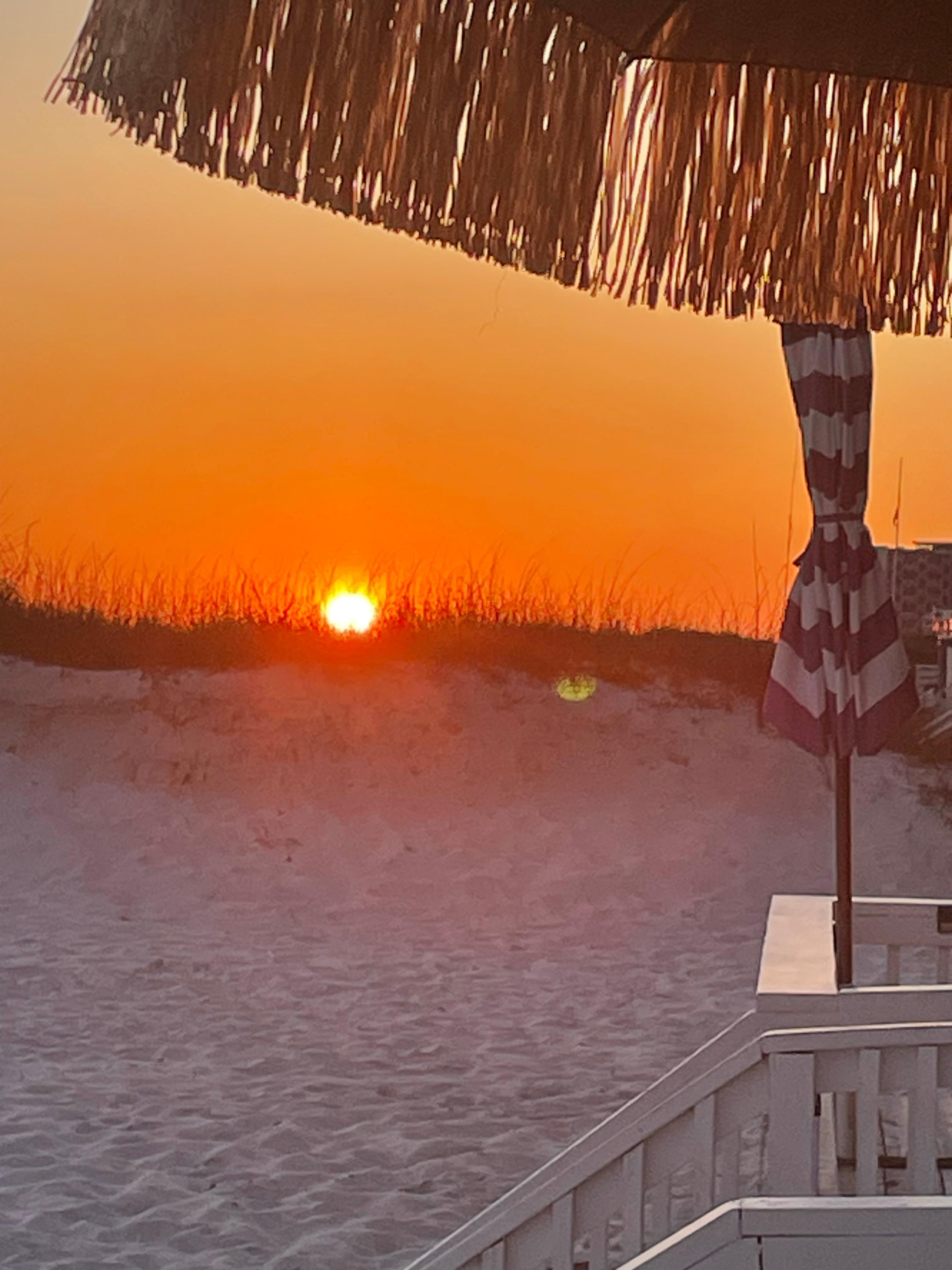 Sunset from the patio. 