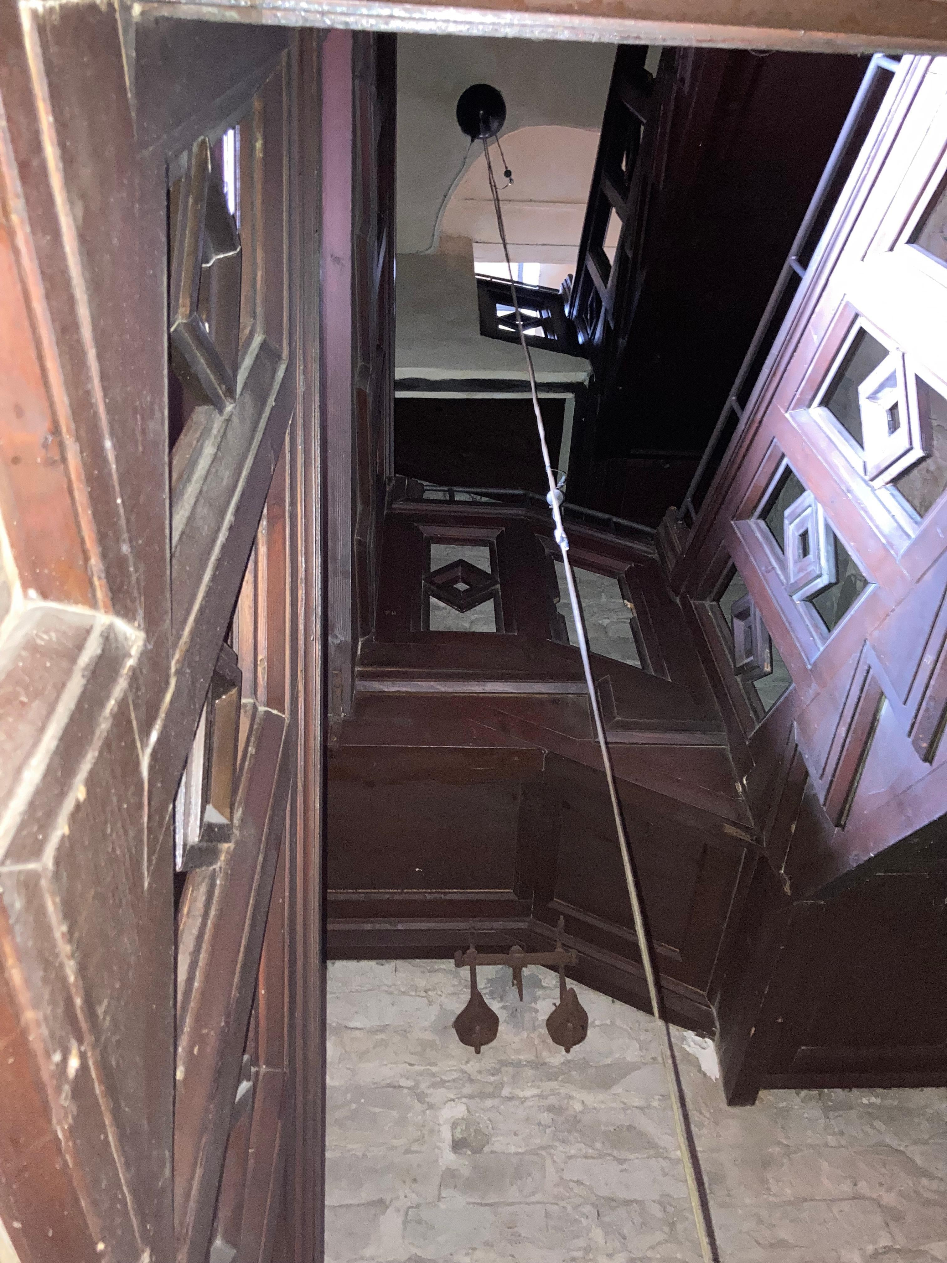 Staircase up the tower.