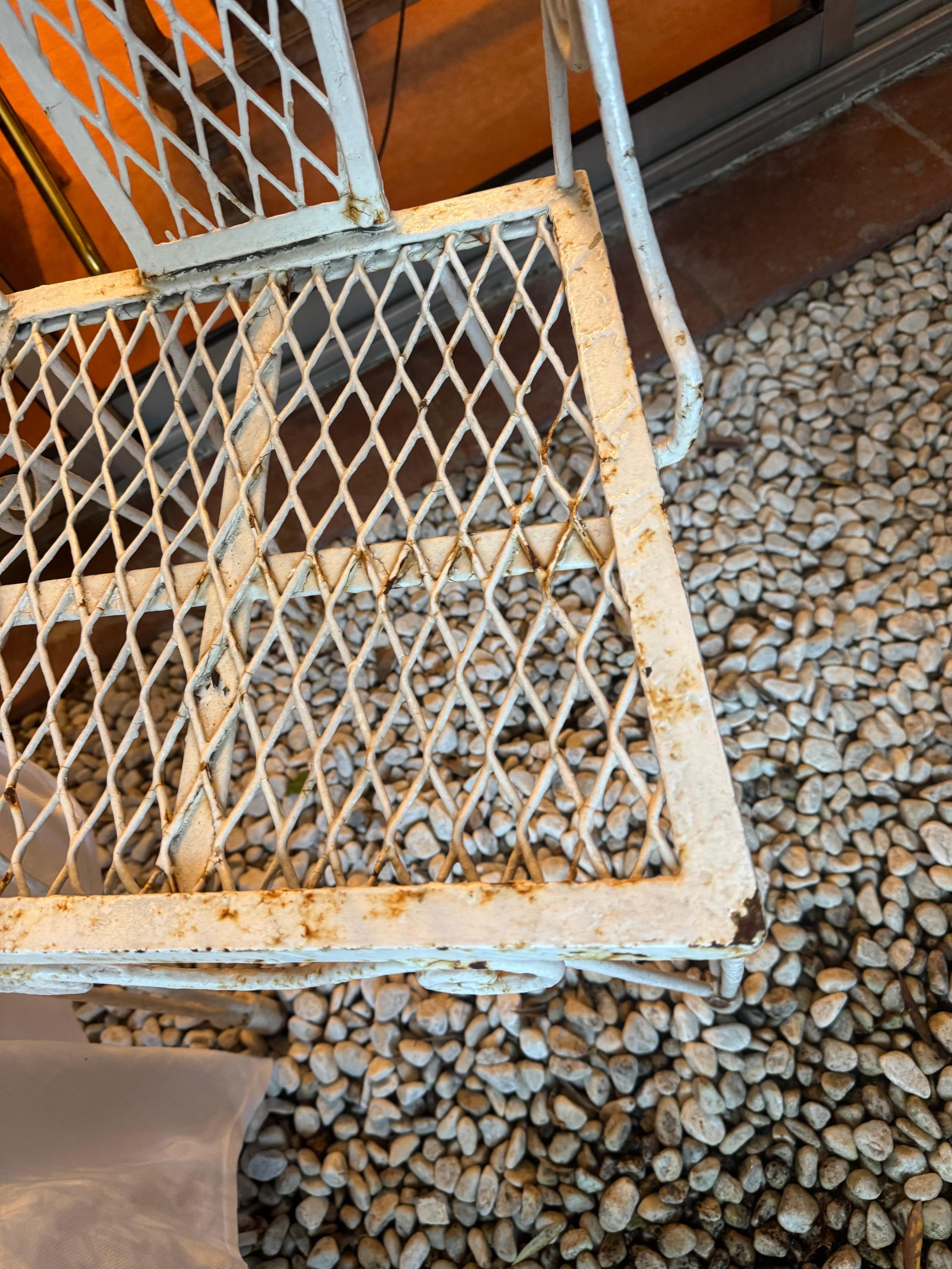 Rust on metal chairs 