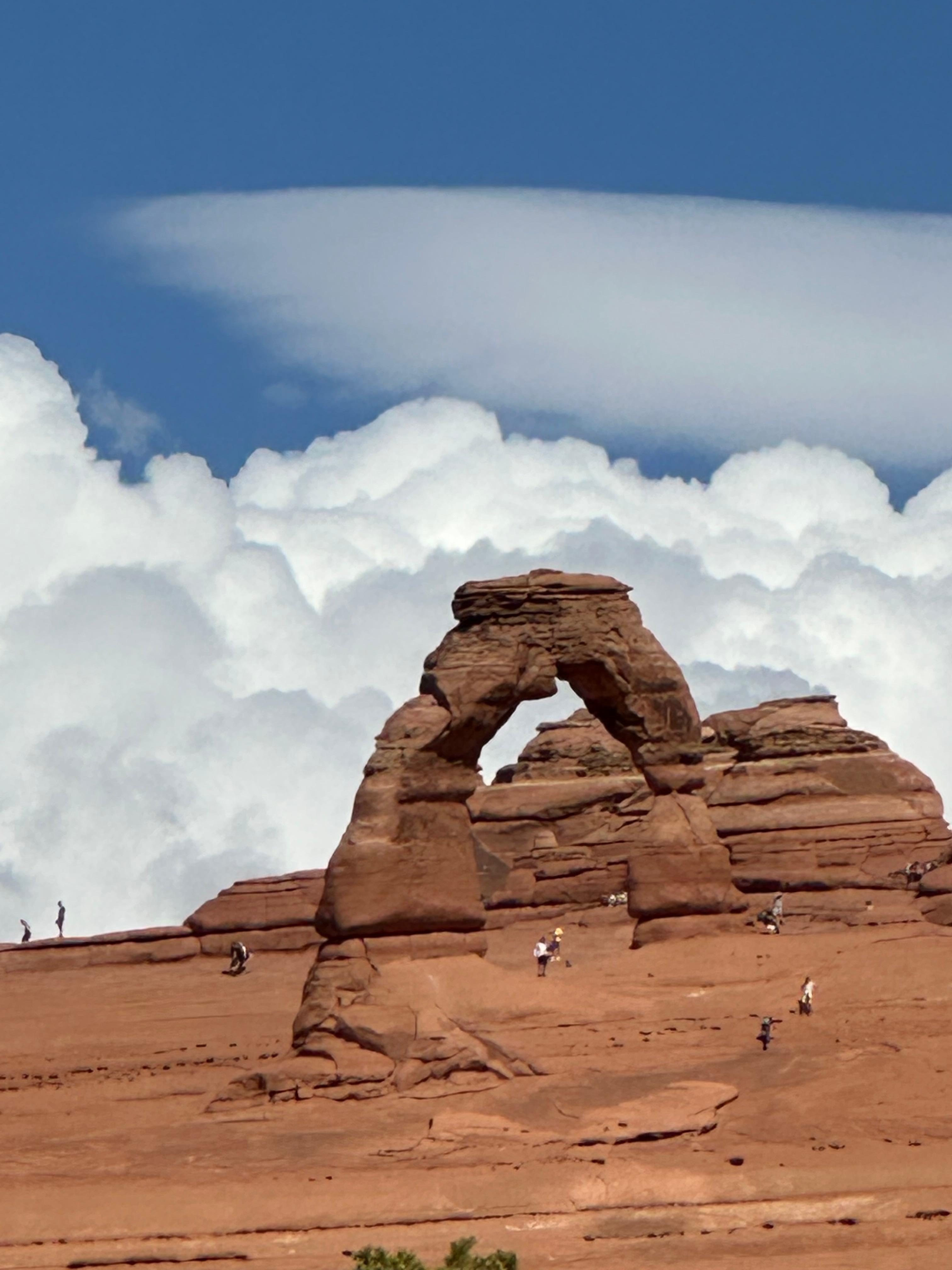 View inside Arches National Park. 