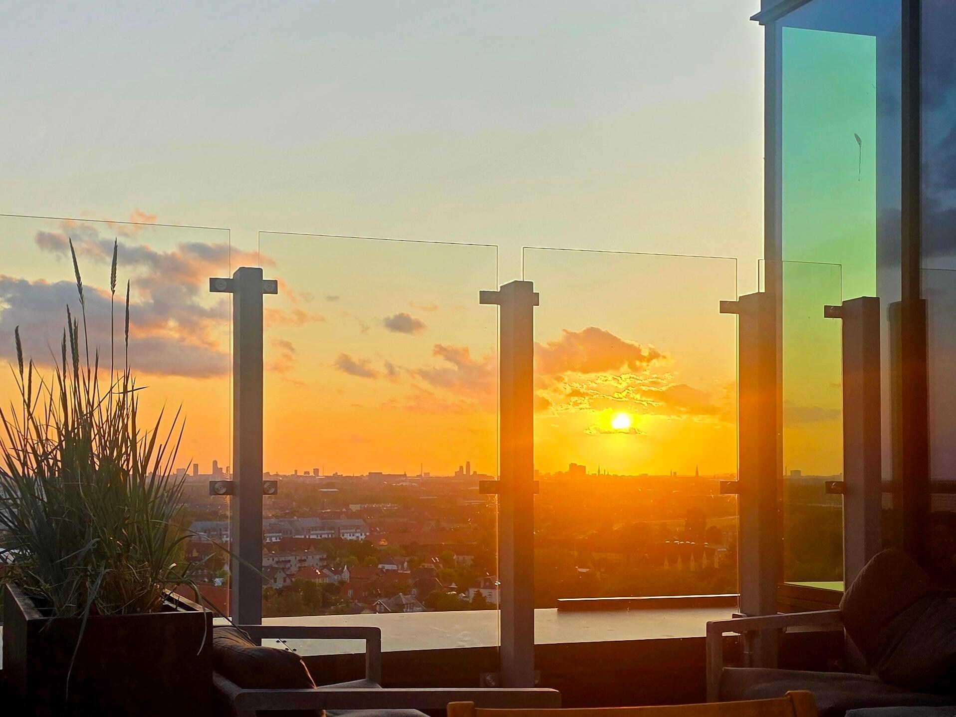 Sunset from the roof top