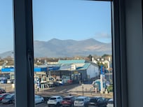 The view of the mountain from our window.