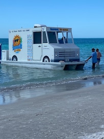 There is an ice cream boat that comes out everyday. Coolest thing ever!