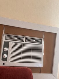 Can see outside around Ac unit