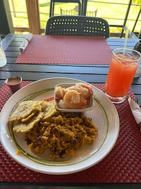 My friend did not speak until she finished her food.