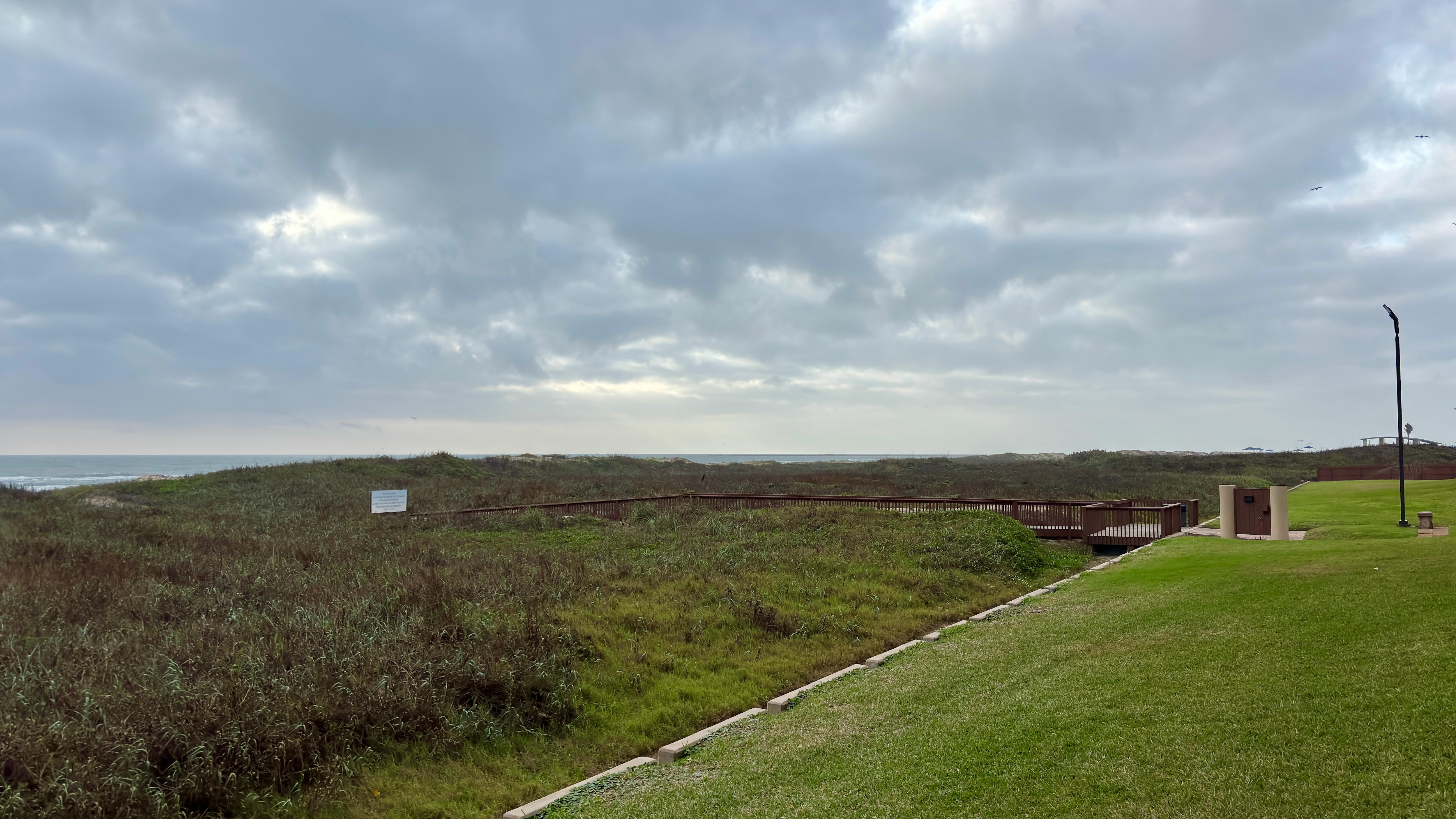 Boardwalk to the beach. 