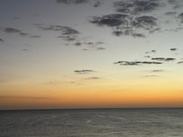 As the sun is setting.