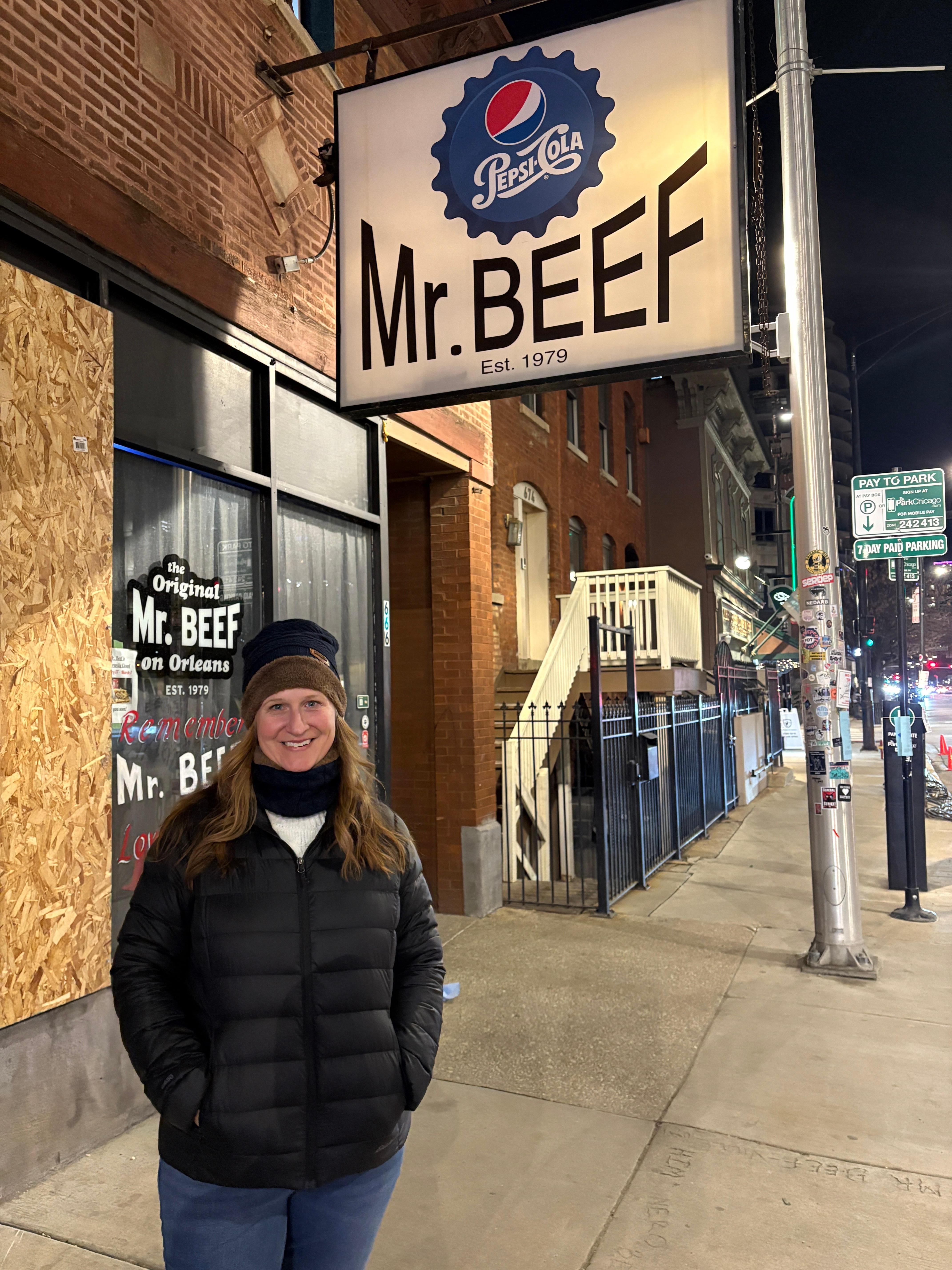 Just a few blocks away, they were filming the TV show, “ The Bear”