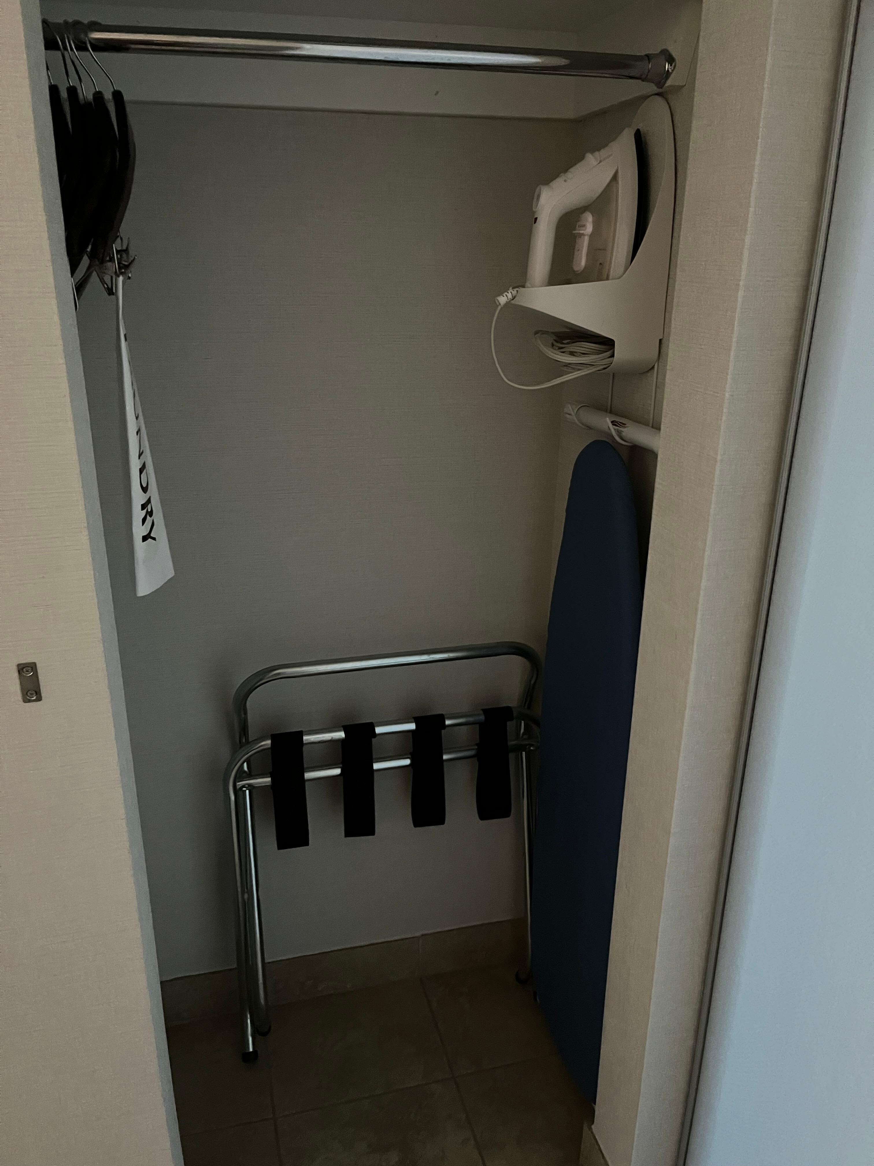 Room does have an iron and iron board. 